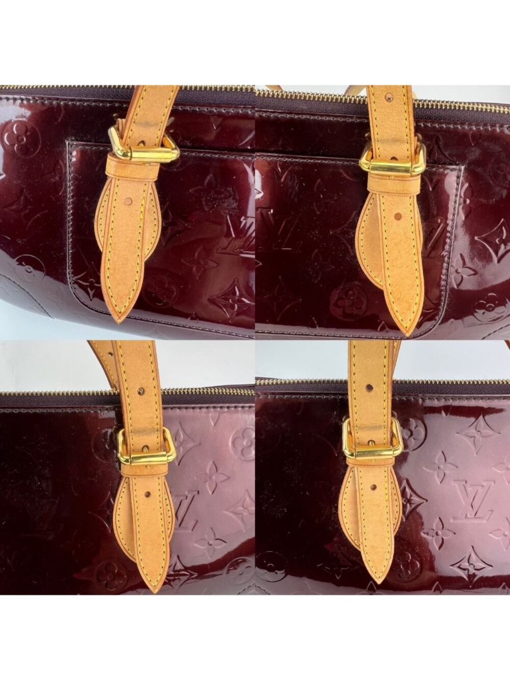 Louis Vuitton Rosewood Ave Amarante Vernis Patent Leather Shoulder Bag - Picture 3 of 12